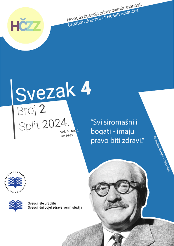 					Pogledaj Svezak 4 Br. 2 (2024): Hrvatski časopis zdravstvenih znanosti
				